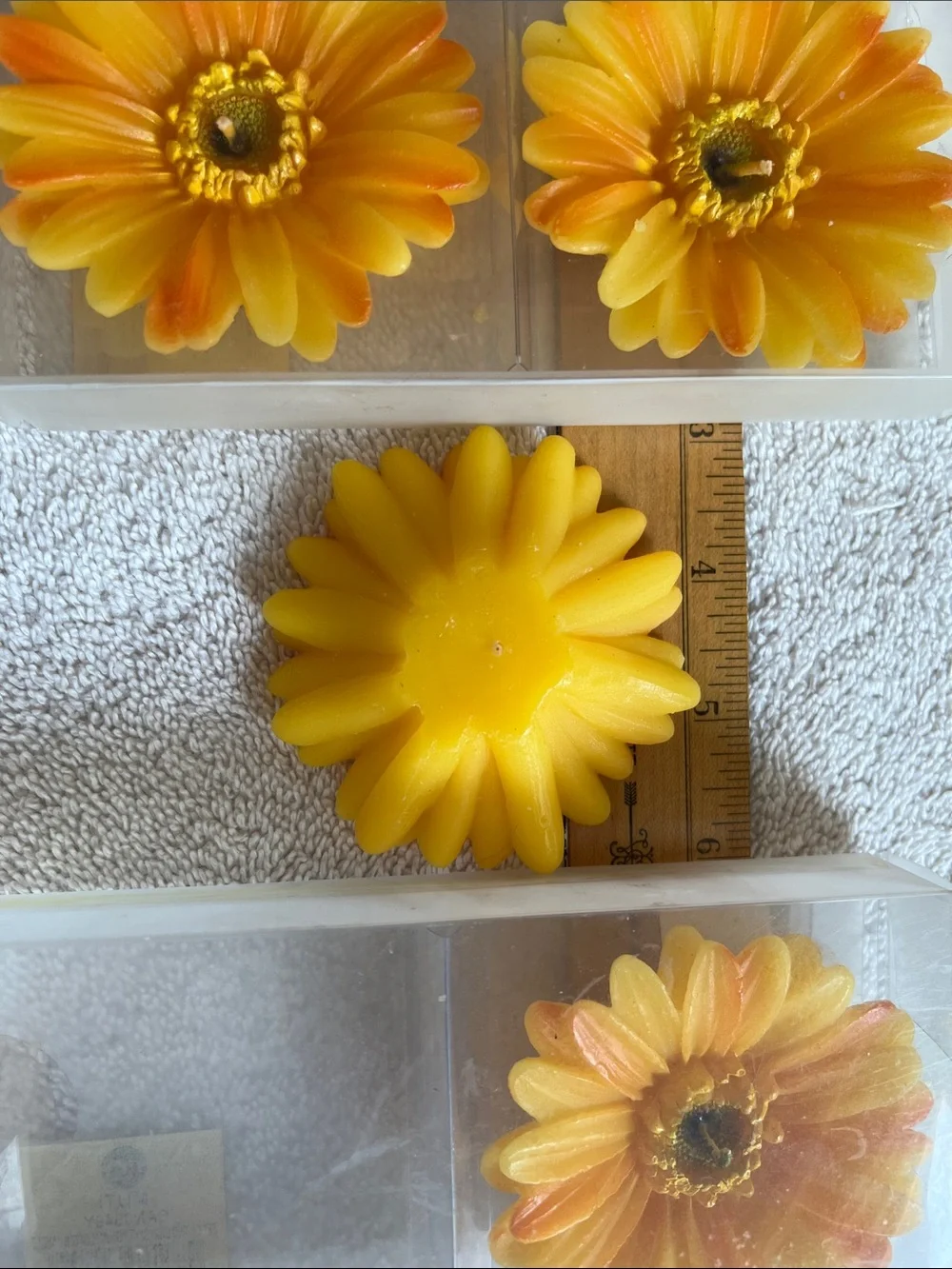 Yellow Chrysanthem Floater Candles